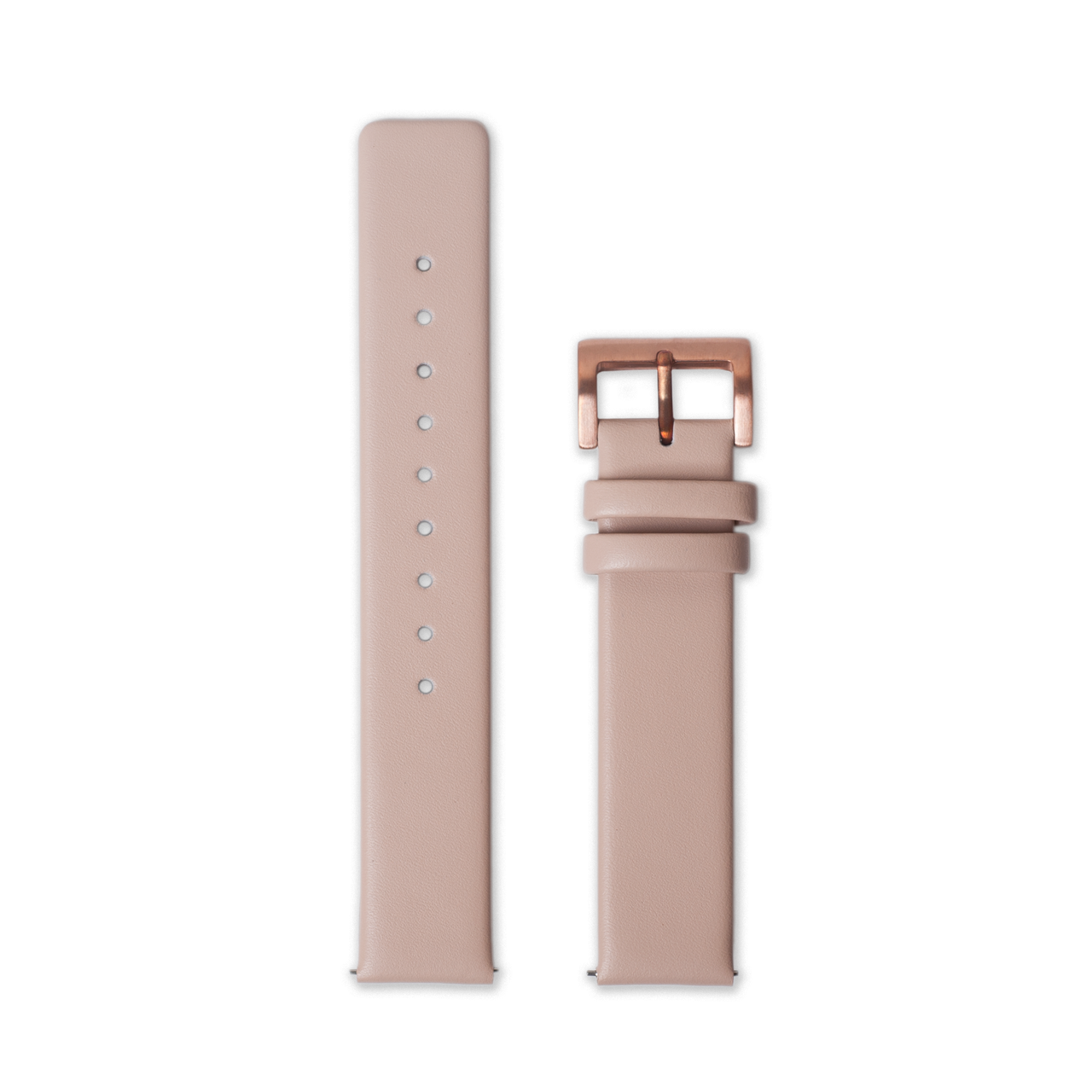 Leather Straps - Beige leather with Rosegold buckle